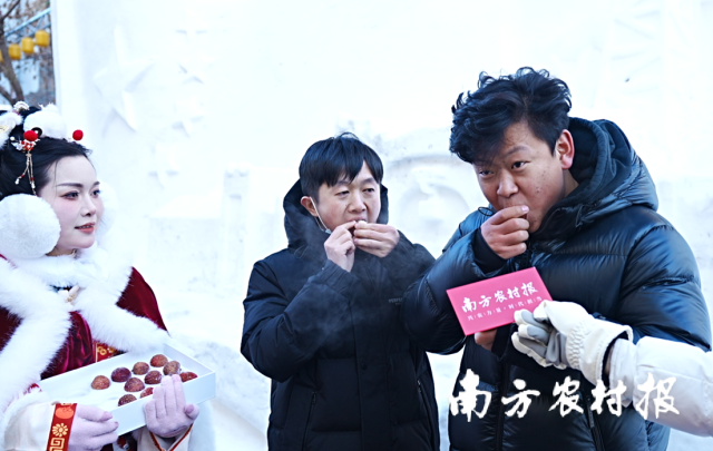 3 哈尔滨人民品尝广州从化冻眠荔枝。.png