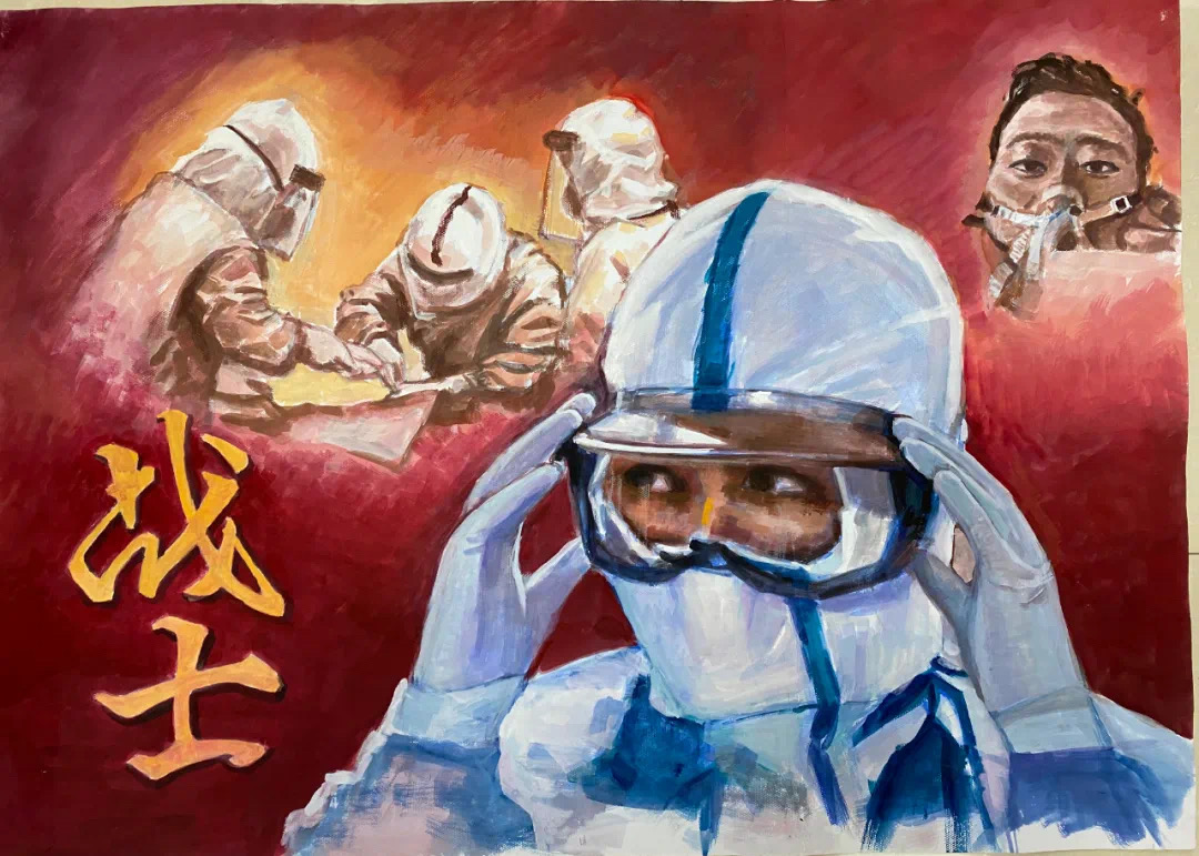 区文广旅体局系统工会展示线上"抗疫"作品 展示活动"逆行者"加油!
