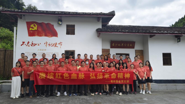 在莲麻村参观学习的红色研学团体