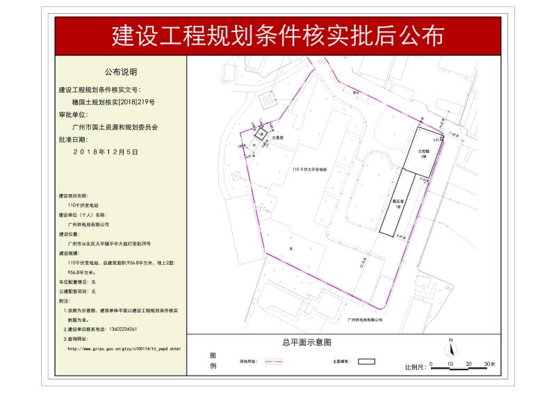 穗国土规划核实[2018]219号 广州供电局110KV太平变电站核实批后公布_converted_to_尺寸_800xx