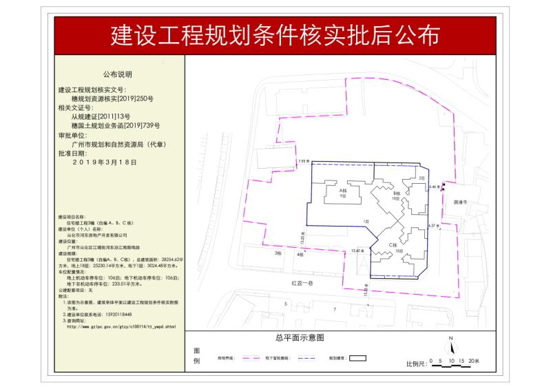 穗规划资源核实[2019]250号 住宅楼工程3幢（自编A、B、C栋）规划条件核实批后公布_converted_to_尺寸_800xx