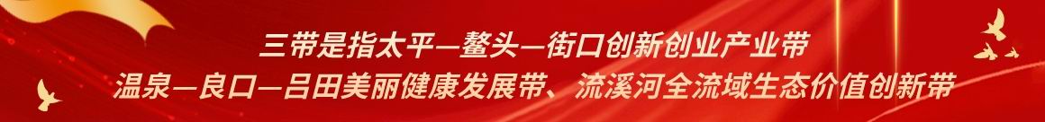 三带是指太平-鳌头-街口创新产业带、温泉-良口-吕田美丽健康发展带、流溪河全流域生态价值创新带